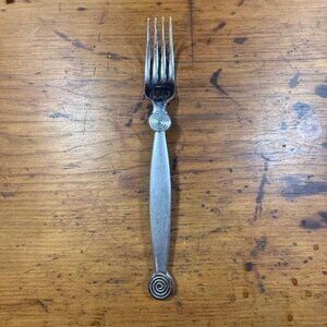 Miami Stainless Steel Dinner Fork By Corby Hall 7.5" Spiral Design Handle